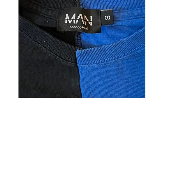 BooHooMan Chicago Blue Black T-Shirt Mens S - Picture 3 of 3